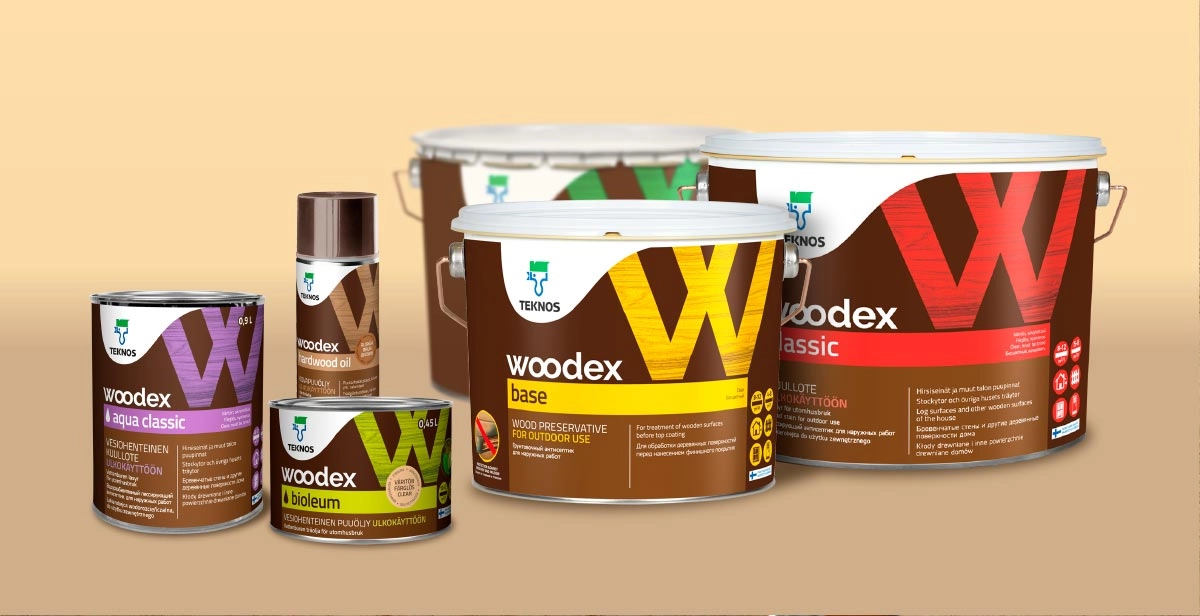 teknos-woodex-pakkausdesign Teknos Woodex -tuotesarjaa