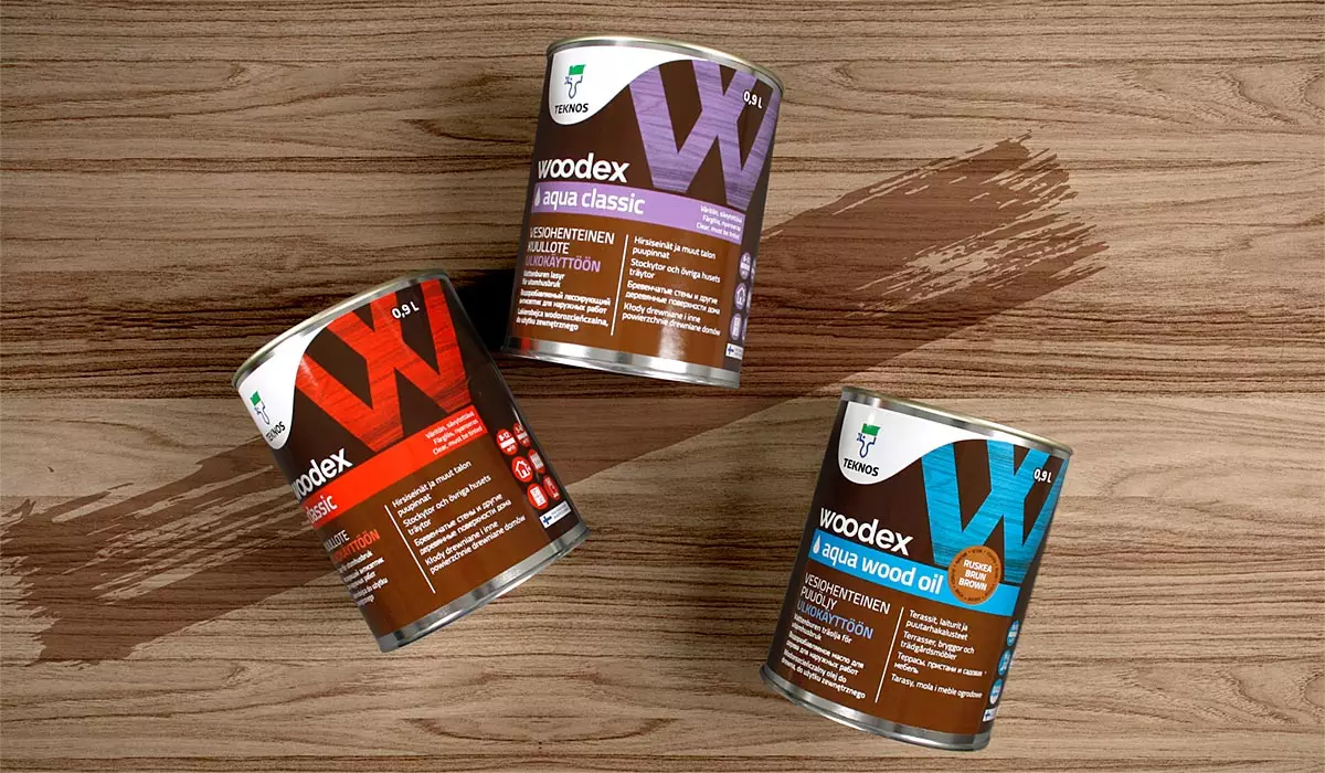 Woodex Classic 1L, Woodex Aqua Classic 1L ja Woodex Aqua Wood Oil 1L