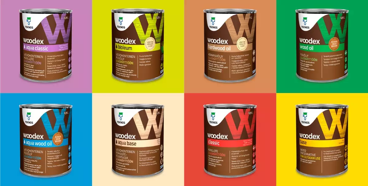 Woodex 1L pakkauksia
