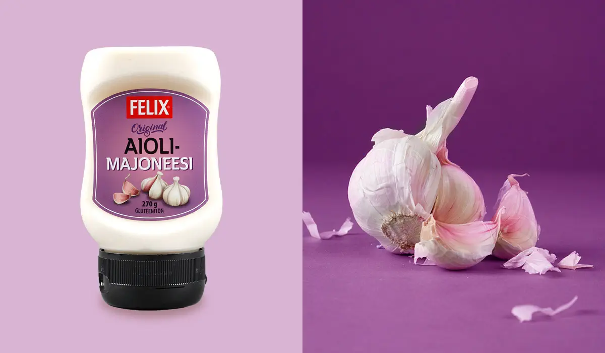 felix-aiolimajoneesi-pakkaussuunnittelu Felix aiolimajoneesi ja